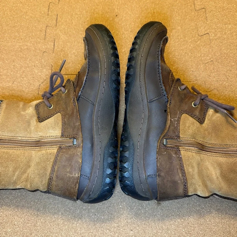 Merrell Decora Prelude Boot Women 7.5 Brown Leather Suede Knit Waterproof J42724